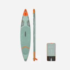 STAND UP PADDLE GONFLABLE RANDONNÉE DROPSTITCH RENFORCÉ X500 / 13"-31'VERT