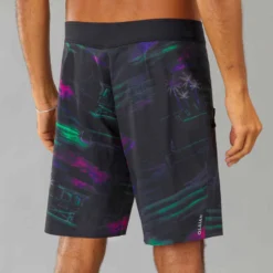 Surf Boardshort Standard 900 Flat Belt DARKCALIFA BLACK -Sportmania surf boardshort standard 900 flat belt popypalm camel 3