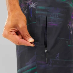 Surf Boardshort Standard 900 Flat Belt DARKCALIFA BLACK -Sportmania surf boardshort standard 900 flat belt popypalm camel 5