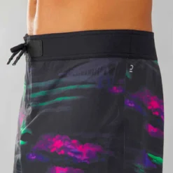 Surf Boardshort Standard 900 Flat Belt DARKCALIFA BLACK -Sportmania surf boardshort standard 900 flat belt popypalm camel 6