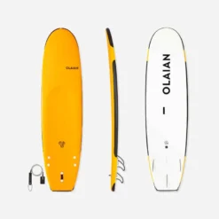 SURF MOUSSE 100 Renforcé 7'5" 80 L - Livré Avec Un Leash