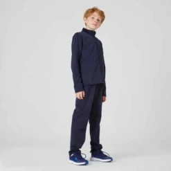 Survêtement Enfant Synthétique Respirant - Gym'y Bleu Marine -Sportmania survetement gym y chaud synthetique respirant s500 garcon gym enfant navy rouge 4