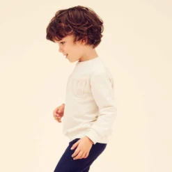 Sweat Enfant - Basique Beige Avec Motifs 15 Sweat Enfant - Basique Beige Avec Motifs -Sportmania sweat 100 baby gym fille et garcon jaune aop 3