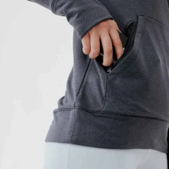 Kalenji Sweat à Capuche Running Chaud Femme - Hood 500 Gris Foncé 14 Kalenji Sweat à Capuche Running Chaud Femme - Hood 500 Gris Foncé -Sportmania sweat a capuche running chaud femme hood 500 gris fonce 4