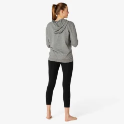 Sweat Capuche Fitness Gris -Sportmania sweat capuche fitness vert 3
