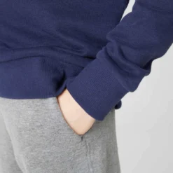 Sweat Col Rond Mixte, Chaud Enfant - Marine -Sportmania sweat col rond bleu marine enfant 2