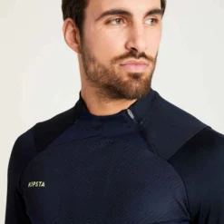 Kipsta Sweat De Football 1/2 Zip Adulte TRAXIUM Gris Marine Et Bleu 11 Kipsta Sweat De Football 1/2 Zip Adulte TRAXIUM Gris Marine Et Bleu -Sportmania sweat de football 1slash2 zip adulte traxium gris marine et bleu 2