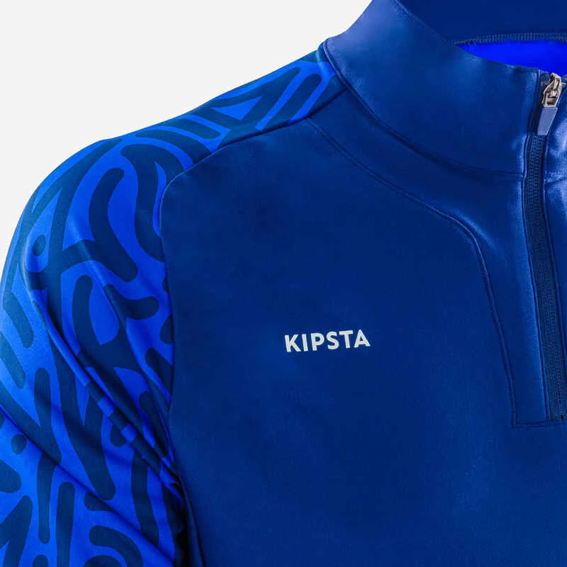 Kipsta Sweat De Football 1/2 Zip VIRALTO LETTERS Marine Et Bleu 2 Kipsta Sweat De Football 1/2 Zip VIRALTO LETTERS Marine Et Bleu – Image 2