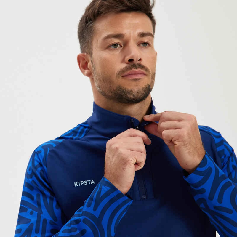Kipsta Sweat De Football 1/2 Zip VIRALTO LETTERS Marine Et Bleu 6 Kipsta Sweat De Football 1/2 Zip VIRALTO LETTERS Marine Et Bleu – Image 6