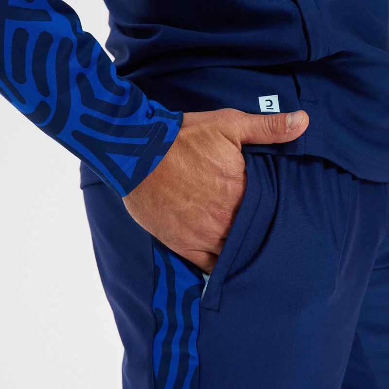 Kipsta Sweat De Football 1/2 Zip VIRALTO LETTERS Marine Et Bleu 8 Kipsta Sweat De Football 1/2 Zip VIRALTO LETTERS Marine Et Bleu – Image 8