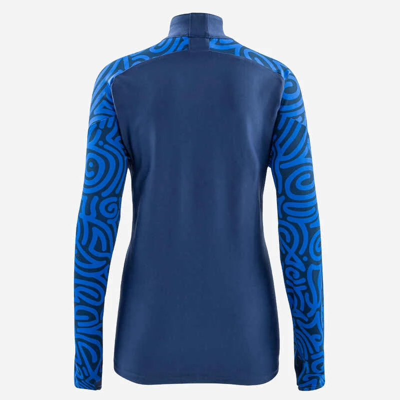 Kipsta Sweat De Football 1/2 Zip VIRALTO JR LETTERS Marine Et Bleu 2 Kipsta Sweat De Football 1/2 Zip VIRALTO JR LETTERS Marine Et Bleu – Image 2