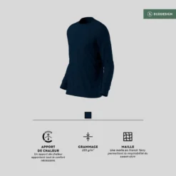 Sweat Fitness Homme - 100 Bleu Foncé -Sportmania sweat fitness homme 100 bleu fonce 5