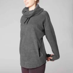 SWEAT POLAIRE RELAXATION YOGA FEMME GRIS CHINE 12 SWEAT POLAIRE RELAXATION YOGA FEMME GRIS CHINE -Sportmania sweat relaxation yoga femme gris chine 4