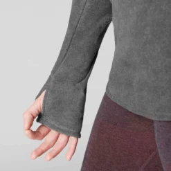 SWEAT POLAIRE RELAXATION YOGA FEMME GRIS CHINE 13 SWEAT POLAIRE RELAXATION YOGA FEMME GRIS CHINE -Sportmania sweat relaxation yoga femme gris chine 5