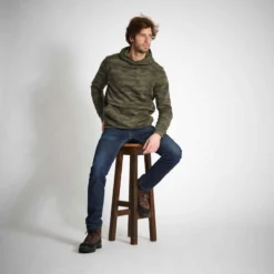 SWEAT-SHIRT CAPUCHE CHASSE CAMO HALFTONE 500 -Sportmania sweat shirt capuche chasse camo halftone 500 8