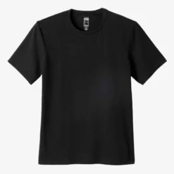 T-shirt Fitness Manches Courtes Coton Extensible Col Rond Homme Noir -Sportmania t shirt 500 homme blanc 5