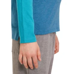 T-Shirt 500 Manches Longues Gym Garçon Imprimé Bleu Pétrole -Sportmania t shirt 500 manches longues gym garcon imprime bleu marine 8