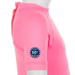 T-shirt Anti UV Bébé Manches Courtes Rose -Sportmania t shirt anti uv bebe manches courtes bleu turquoise 4