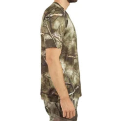 T-SHIRT CHASSE MANCHES COURTES 100 RESPIRANT CAMOUFLAGE TREEMETIC -Sportmania t shirt chasse respirant 100 manches courtes camouflage foret 3