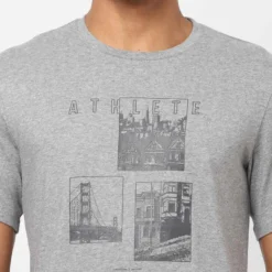 T-shirt Fitness Manches Courtes Droit Col Rond Coton Homme - 500 Gris 17 T-shirt Fitness Manches Courtes Droit Col Rond Coton Homme - 500 Gris -Sportmania t shirt coton extensible fitness 3