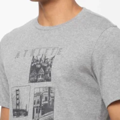 T-shirt Fitness Manches Courtes Droit Col Rond Coton Homme - 500 Gris 18 T-shirt Fitness Manches Courtes Droit Col Rond Coton Homme - 500 Gris -Sportmania t shirt coton extensible fitness 4