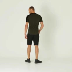 T-Shirt Coton Extensible Fitness Tombé Arrondi Slim Kaki 9 T-Shirt Coton Extensible Fitness Tombé Arrondi Slim Kaki -Sportmania t shirt coton extensible fitness tombe arrondi slim kaki 2
