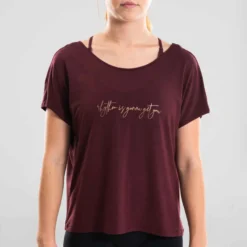 T-shirt Danse Moderne Bordeaux Fluide Femme 15 T-shirt Danse Moderne Bordeaux Fluide Femme -Sportmania t shirt danse moderne bordeaux fluide femme 5