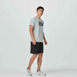 FTS 120 Toucher Coton Gris -Sportmania t shirt de fitness essentiel respirant col rond homme print bleu 19