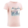 Quechua T-shirt De Randonnée - MH100 KID Rose Pâle Phosphorescent - Enfant 2-6 ANS