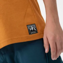 Quechua T-Shirt De Randonnée - MH100 Ocre - Enfant 7-15 Ans -Sportmania t shirt de randonnee mh100 ocre enfant 7 15 ans 5