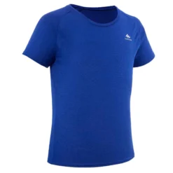 Quechua T-Shirt De Randonnée - MH500 Bleu Foncé - Enfant 7-15 Ans