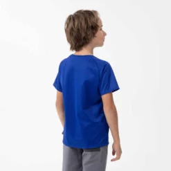 Quechua T-Shirt De Randonnée - MH500 Bleu Foncé - Enfant 7-15 Ans -Sportmania t shirt de randonnee mh500 bleu enfant 3