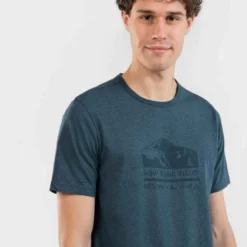 Quechua T-shirt De Randonnée - NH100 - Homme -Sportmania t shirt de randonnee nature nh500 homme 4
