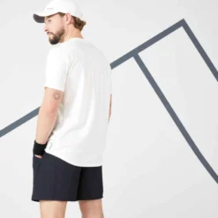 Artengo T-Shirt De Tennis Homme - TTS Soft Blanc Cassé -Sportmania t shirt de tennis homme tts soft marine 5