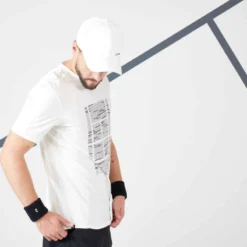 Artengo T-Shirt De Tennis Homme - TTS Soft Blanc Cassé -Sportmania t shirt de tennis homme tts soft marine 6