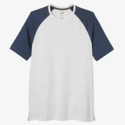 T-shirt Fitness Homme - 520 Blanc Et Bleu 13 T-shirt Fitness Homme - 520 Blanc Et Bleu -Sportmania t shirt droit fitness homme 520 blanc et bleu 6