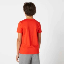 T-shirt Enfant Coton - Basique Rouge Avec Imprimé -Sportmania t shirt enfant coton basique gris chine avec imprime 2