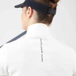 Artengo T-Shirt Tennis Manches Longues Thermique Femme - TH 900 Blanc Cassé -Sportmania t shirt femme manches longues ts th 900 noir 6