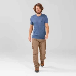 T-shirt Laine Mérinos De Trek Voyage - TRAVEL 100 Bleu Homme -Sportmania t shirt laine merinos de trek voyage travel 100 bleu homme 6