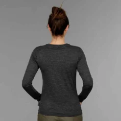 T-shirt Laine Mérinos De Trek Voyage - TRAVEL 100 Gris Femme -Sportmania t shirt laine merinos de trek voyage travel 100 gris femme 2
