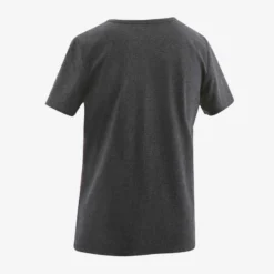 T-shirt Enfant Coton - Basique Gris Foncé Avec Imprimé -Sportmania t shirt manches courtes 100 garcon gym enfant rouge imprime 2