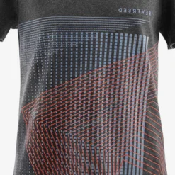 T-shirt Enfant Coton - Basique Gris Foncé Avec Imprimé -Sportmania t shirt manches courtes 100 garcon gym enfant rouge imprime 3