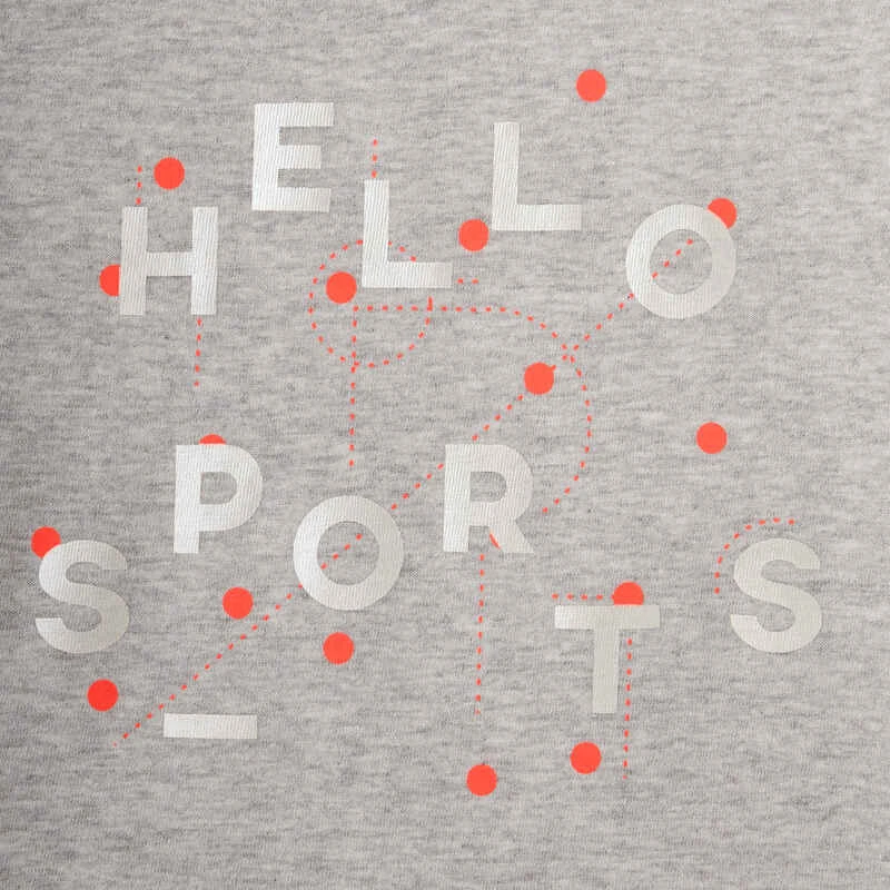 T-shirt Manches Courtes 100 Lotx2 Gris/Rose 5 T-shirt Manches Courtes 100 Lotx2 Gris/Rose – Image 5