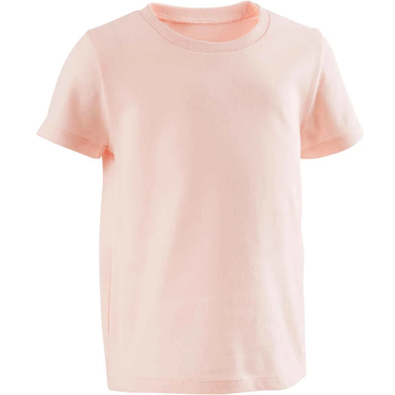 T-shirt Manches Courtes 100 Lotx2 Gris/Rose 6 T-shirt Manches Courtes 100 Lotx2 Gris/Rose – Image 6