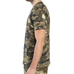 T-shirt Manches Courtes Chasse 100 Camouflage WL V1 Vert 10 T-shirt Manches Courtes Chasse 100 Camouflage WL V1 Vert -Sportmania t shirt manches courtes chasse 100 camouflage woodland vert 3