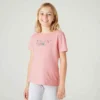 T-shirt Enfant Coton Basique Rose Imprimé