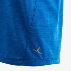 T-shirt Enfant Synthétique Respirant - 500 Bleu -Sportmania t shirt manches courtes synthetique respirant s500 garcon gym enfant gris 6
