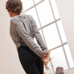 T-SHIRT MANCHES LONGUES YOGA DOUX COTON ISSU DE L'AGRICULTURE BIOLOGIQUE GRIS 14 T-SHIRT MANCHES LONGUES YOGA DOUX COTON ISSU DE L'AGRICULTURE BIOLOGIQUE GRIS -Sportmania t shirt manches longues yoga doux coton issu de l agriculture biologique prune 6