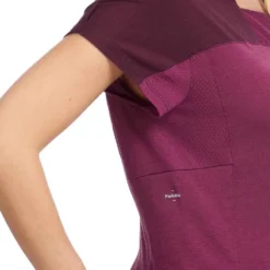 T-shirt Mérinos De Trek Montagne - TREK 500 Violet Femme -Sportmania t shirt merinos de trek montagne trek 500 violet femme 3