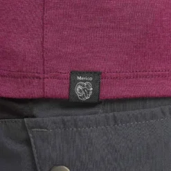 T-shirt Mérinos De Trek Montagne - TREK 500 Violet Femme -Sportmania t shirt merinos de trek montagne trek 500 violet femme 4